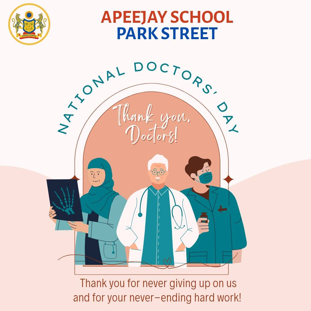 Honouring Our Heroes in White – Apeejay School, Park Street 1st July 2025 – Doctors’ Day