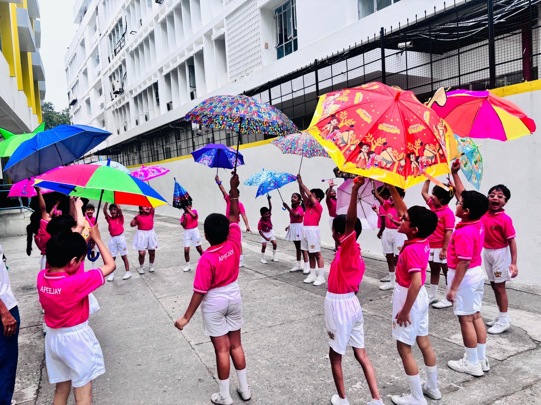 A Joyful Umbrella Drill