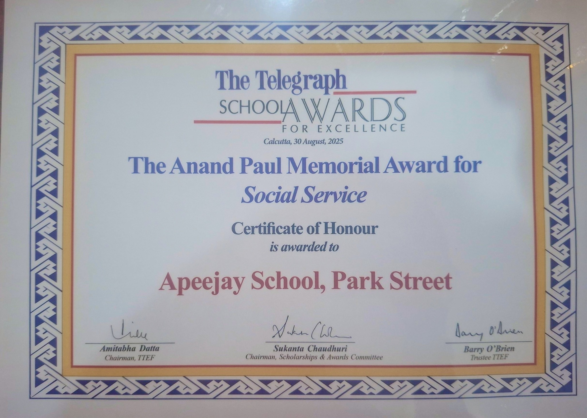 The Telegraph School Awards for Excellence 2025 🎉