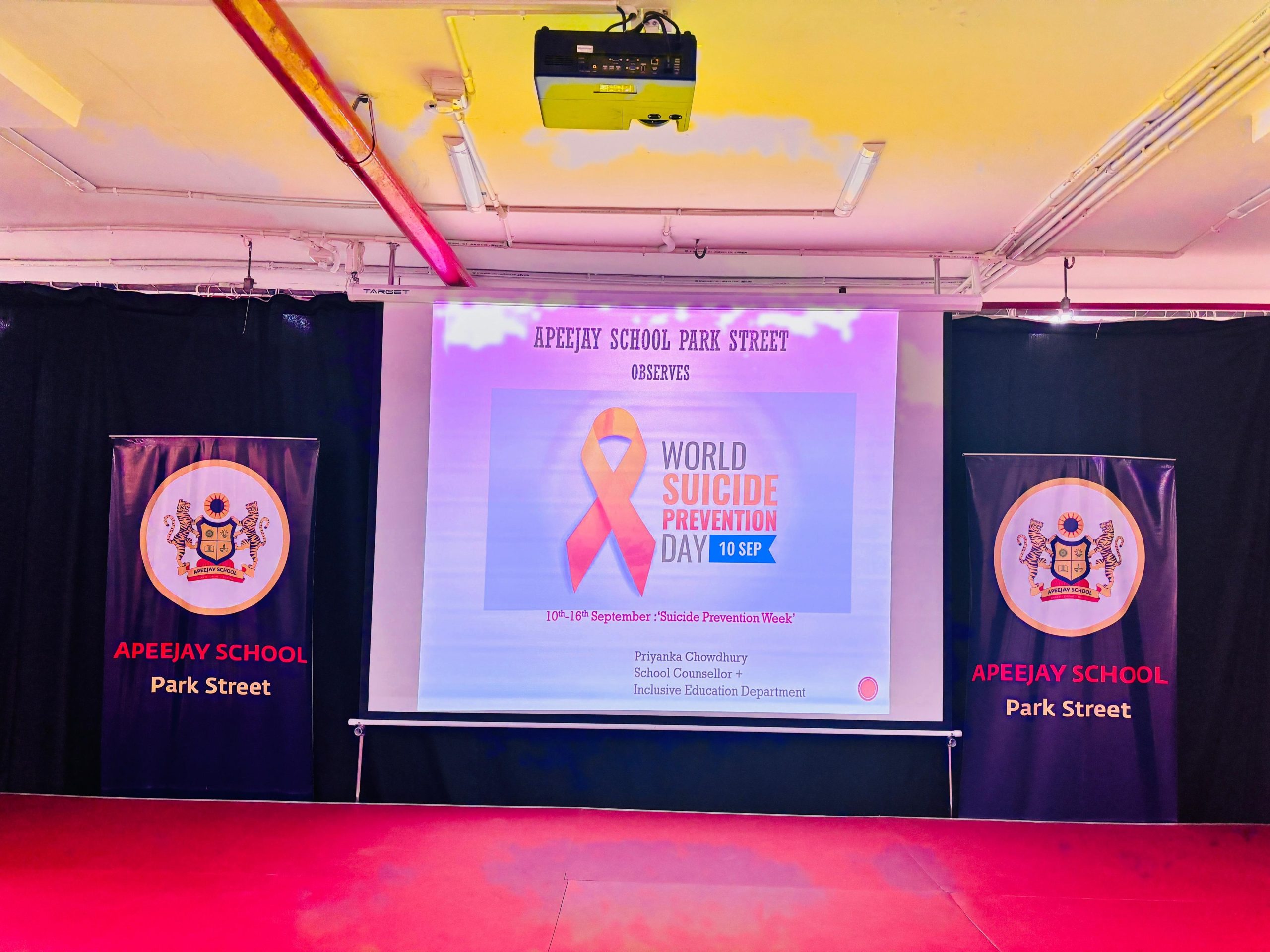 🌍✨ World Suicide Prevention Day Observed at Apeejay School Park Street ✨🌍