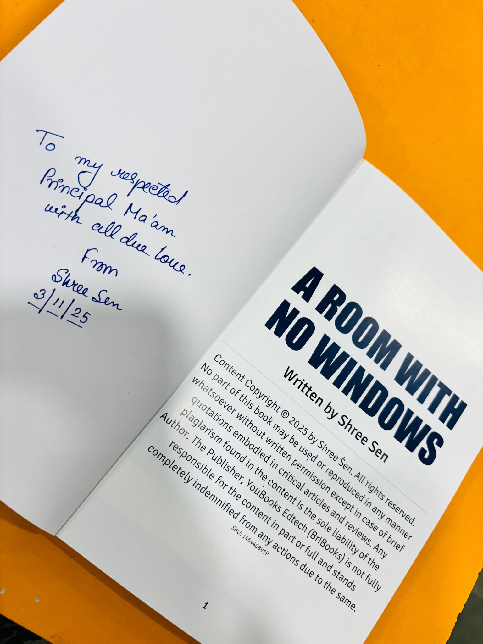 📚✨ Our Young Author – Shree Sen! ✨📚