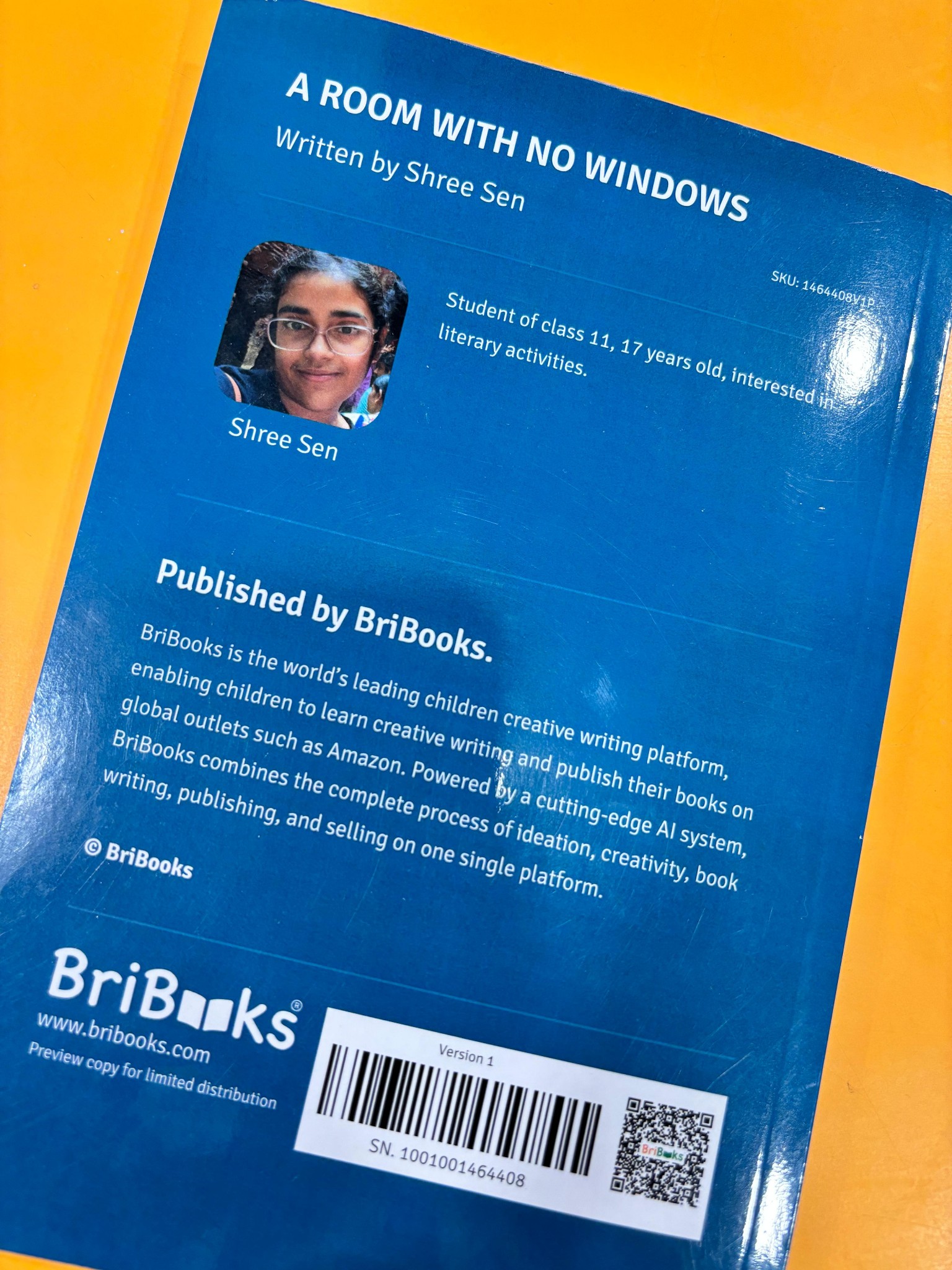 📚✨ Our Young Author – Shree Sen! ✨📚